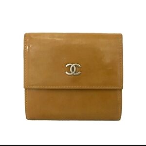 Coco CHANEL CC Chanel Caramel Leather Wallet
